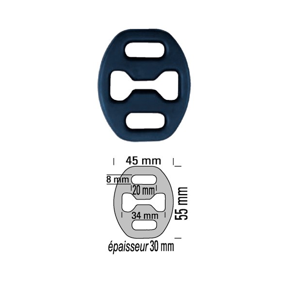 Silent Bloc Scarico 220°C Powersprint spessore 30mm - PS-909916 - 909916 - 3661768257777