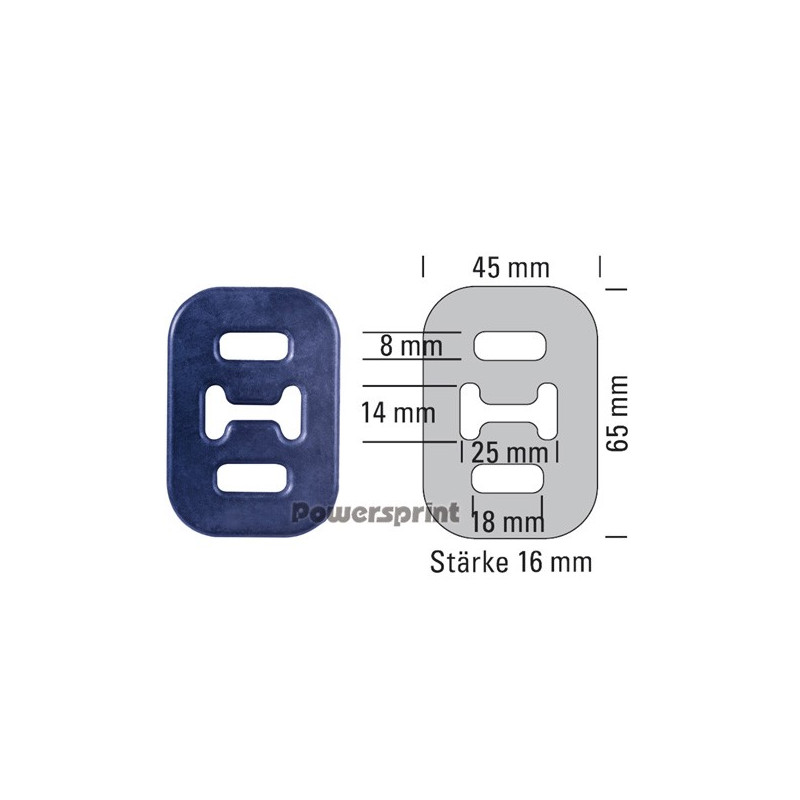 Silentbloc Uitlaat 220°C POWERSPRINT 909915 - PS-909915 - 909915 - 3661768257760