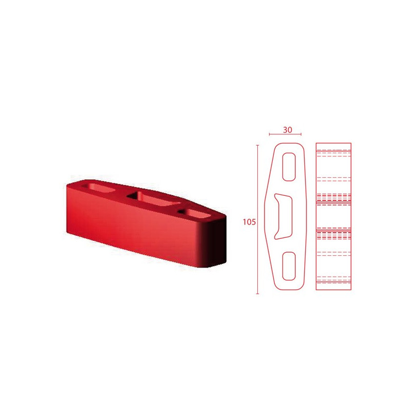 Silentbloc Powerflex pentru sistemul de evacuare 30/105 mm - PF-EXH004 - EXH004 - 5055676511881