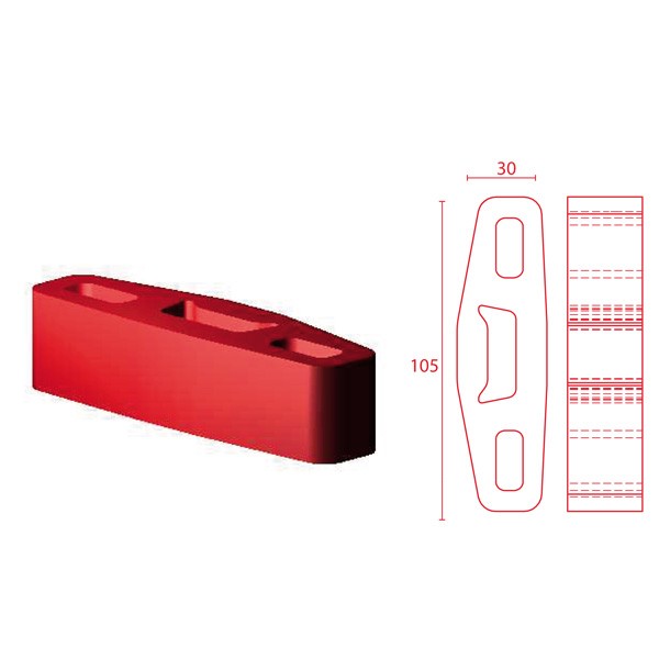 Silentbloc Powerflex pentru sistemul de evacuare 30/105 mm - PF-EXH004 - EXH004 - 5055676511881