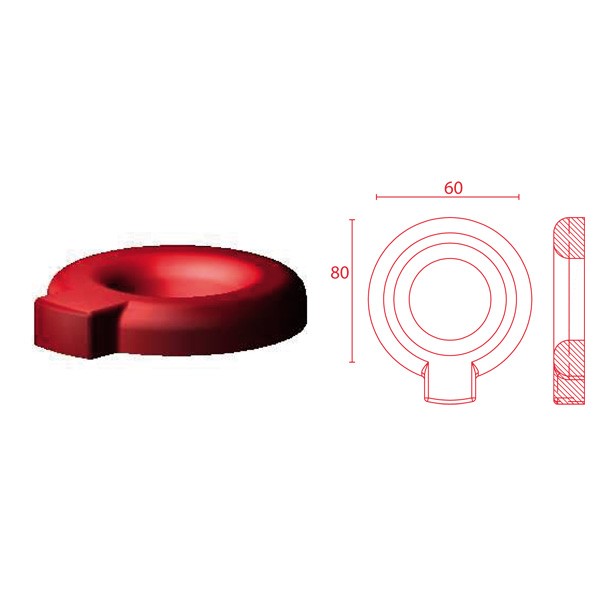 Silentbloc Powerflex pentru sistemul de evacuare 75/75 mm - PF-EXH007 - EXH007 - 5055676511911
