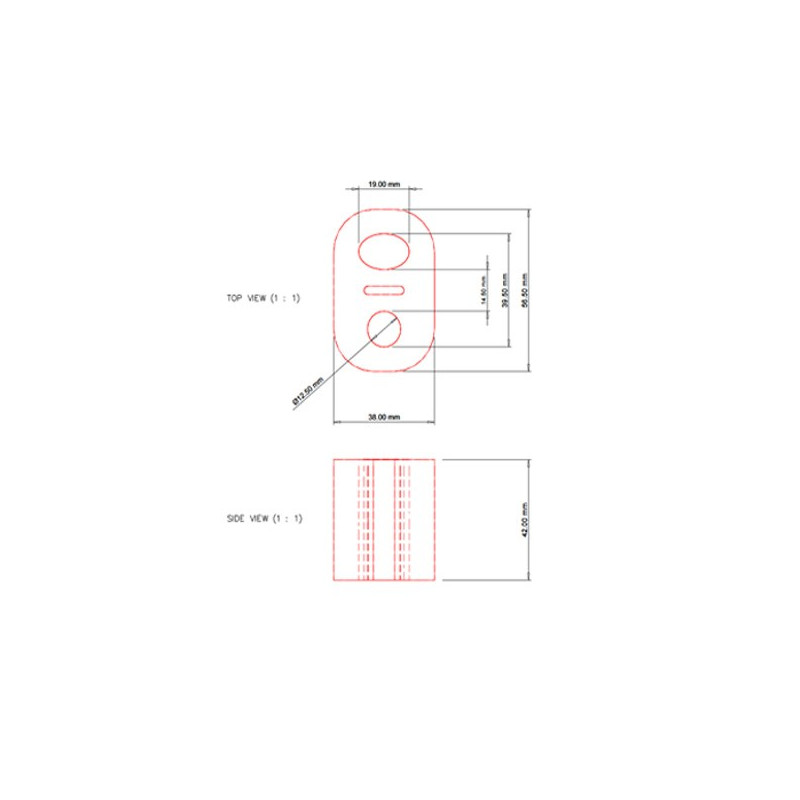 Silent Bloc Powerflex Universele uitlaat (1 stuk) - PF-EXH016 - EXH016 - 5055676526571
