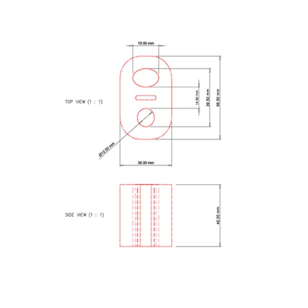 Silent Bloc Powerflex Echappement Universel (1 pièce) - PF-EXH016 - EXH016 - 5055676526571