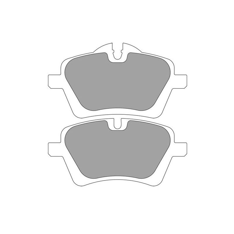 Ferodo DS2500 Front Brake Pads Mini 1.6 Turbo S - F-CP4080H - FCP4080H - 3661768317952