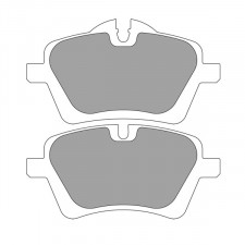 Plaquettes de frein Ferodo DS2500 avant pour MINI MINI (R50) 1.4 One  - TRW Front 04.03 - 10.06 étrier LUCAS/TRW