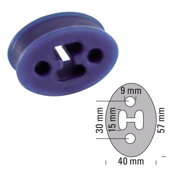 Silentbloc Uitlaat 220°C POWERSPRINT 909855 - PS-909855 - 909855 - 3661768585955