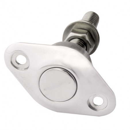 Push clip Z 1.06" aluminium poli