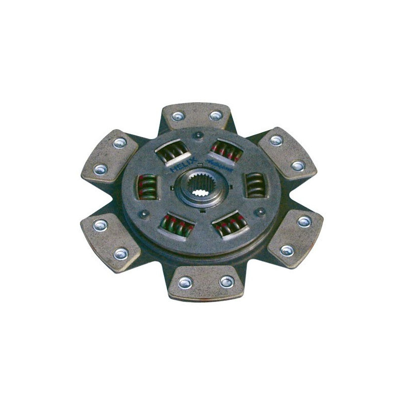 Gesinterde metalen koppelingsplaat Amorti Helix Mitsubishi Lancer Evo 4 / 5 / 6 Diameter 230/25.4x23 - HE-77-4467 - 77-4467 - 3661768595749