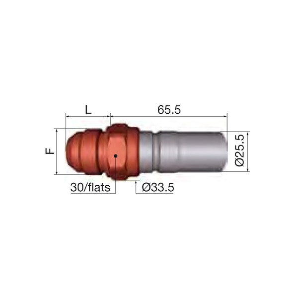 Male Coupling 1 1/16x12JIC FIA Fuel Dash 12 - G-SPT12-7658LJV - SPT12.7658/L/JV - 3661768015872