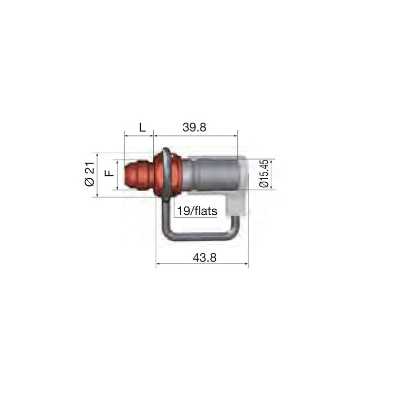 9/16 JIC FIA Gasdash 6 Mannelijke Koppeling - G-SPT08-7655LJV - SPT08.7655/L/JV - 3661768015841