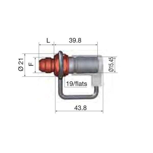 Male Coupling 9/16 JIC FIA Fuel Dash 6 - G-SPT08-7655LJV - SPT08.7655/L/JV - 3661768015841