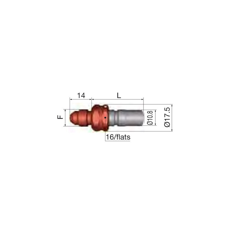 Staubli Male Coupling 9/16 JIC FIA Fuel Dash 6 - G-SPT05-7655LJV - SPT05.7655/L/JV - 3661768439203