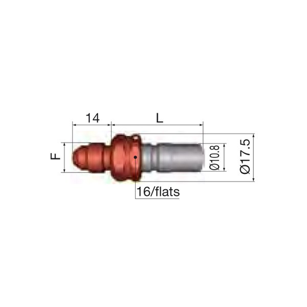 Staubli 9/16 JIC FIA Benzine Dash 6 Mannelijke Koppeling - G-SPT05-7655LJV - SPT05.7655/L/JV - 3661768439203