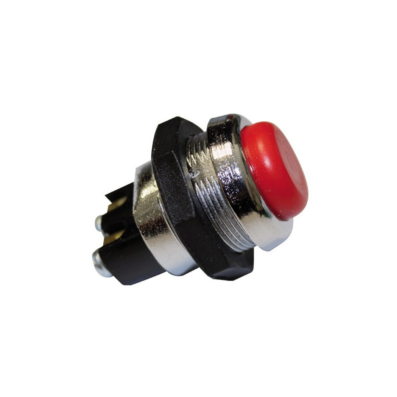 Rode metalen drukknop/schakelaar - EL-MR237400R - MR.237400R - 3661768198834