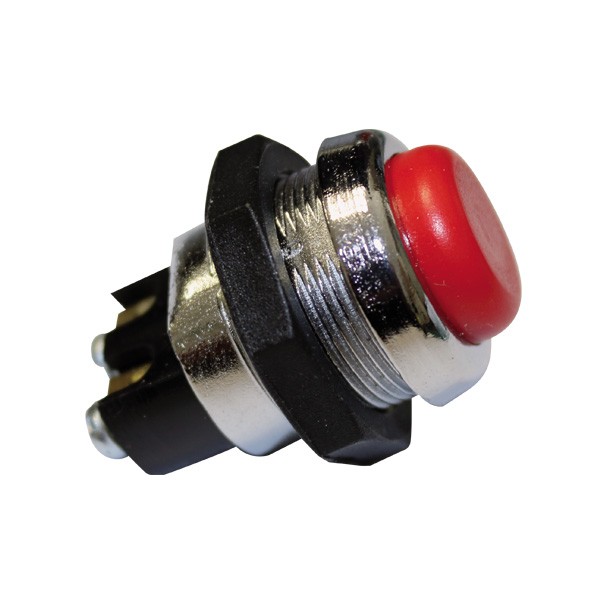 Buton / Comutator cu tachet din metal, roșu - EL-MR237400R - MR.237400R - 3661768198834