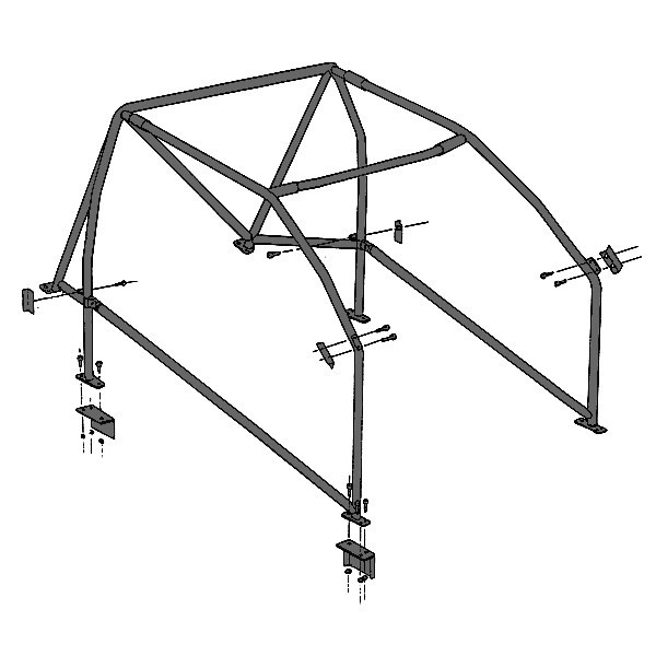 Sparco Rollcage Peugeot 205 GTI - 00713053-14 - 00713053/14 - 8033280057473