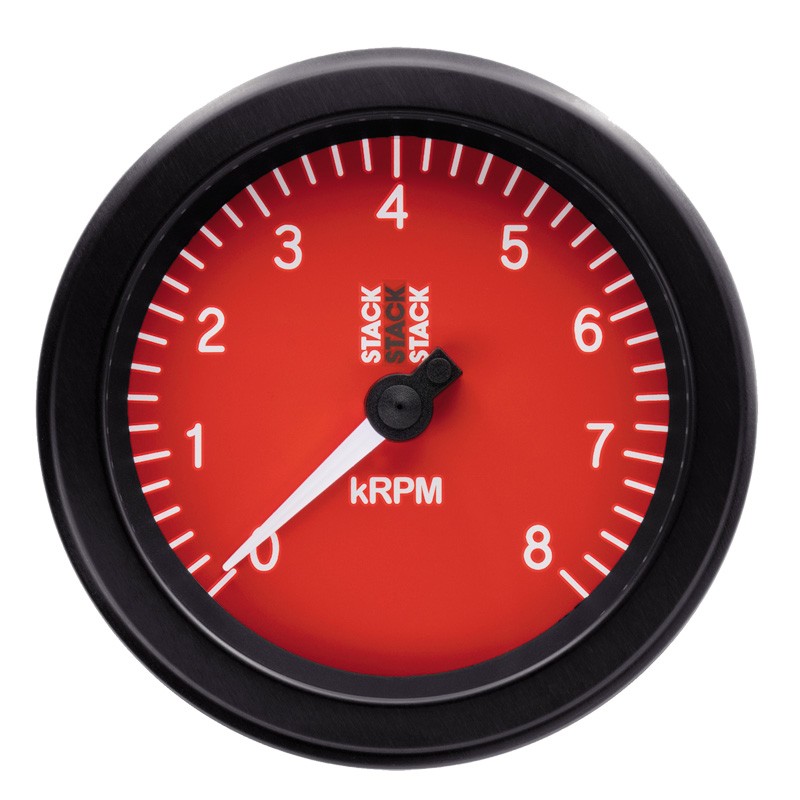 Stack ST100 Sport Rev-counter Diameter 88mm 0-8K RPM - ST-100-08.N - ST100-08
