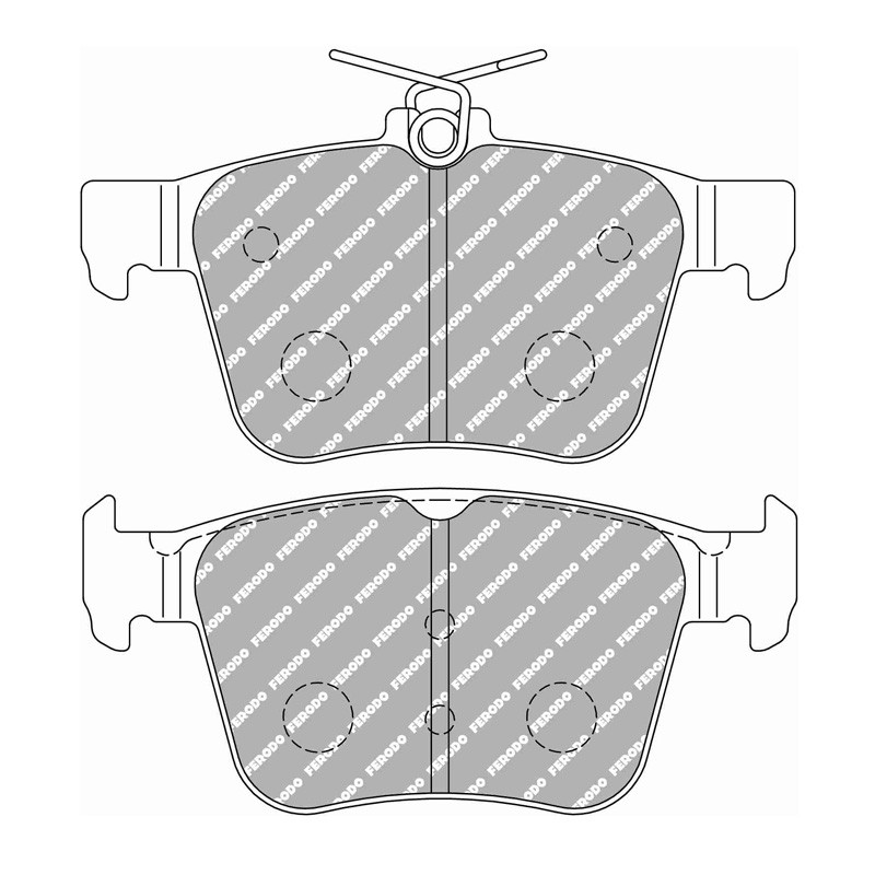 Ferodo DS2500 Rear Brake Pads Volkswagen Golf GTI - F-CP4697H - FCP4697H - 3661768606827
