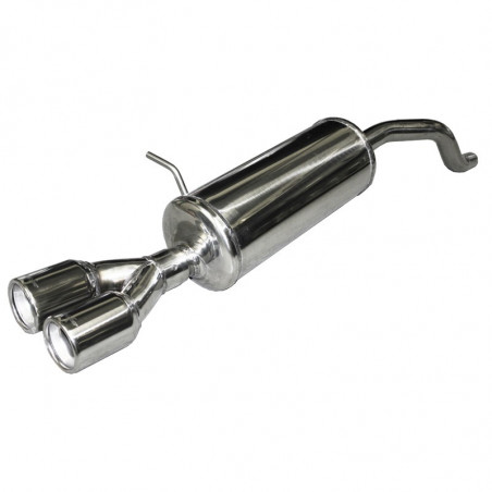 Terminal Echappement Inoxcar Renault Clio 4 1.2 2013 2X80mm