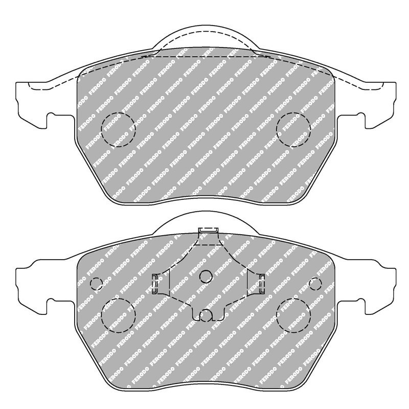 Ferodo DS2500 voorremblokken voor AUDI A4 1.6 11.00 - 12.04 remklauw ATE - F-CP1717H - FCP1717H - 3661768604960
