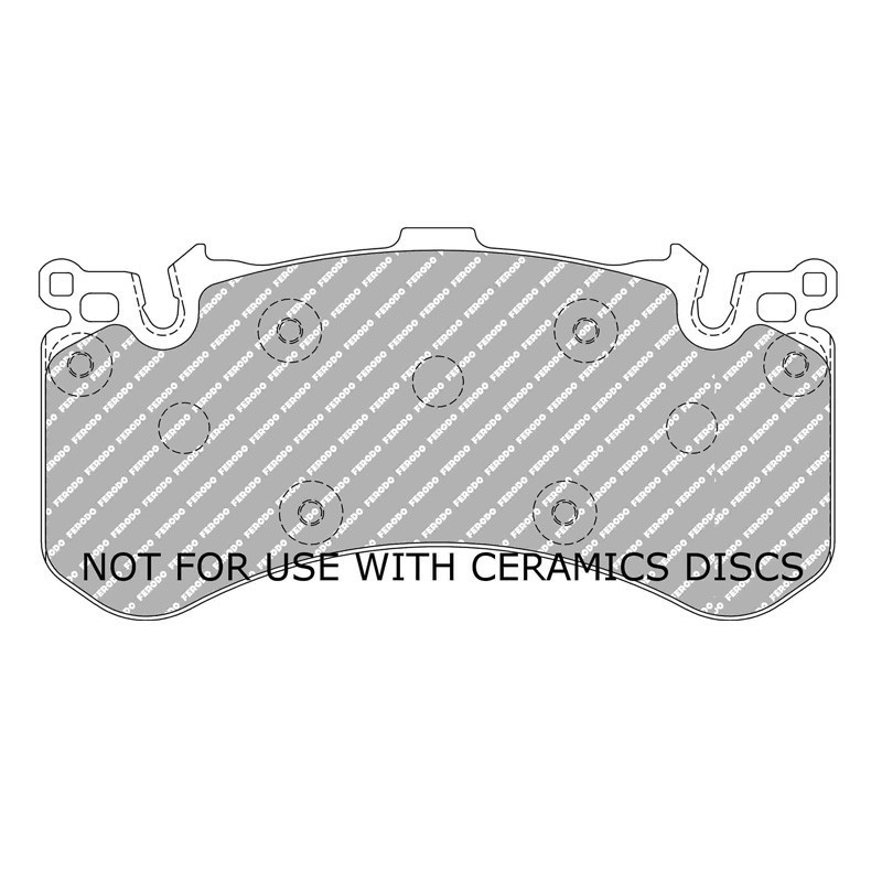 Ferodo DS2500 remblokken voor AUDI A6 S6 quattro 02.12 - remklauw BREMBO - F-CP4468H - FCP4468H - 3661768608296