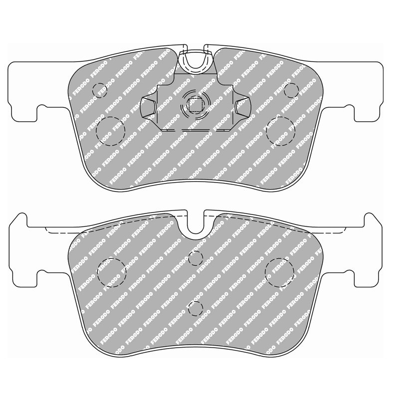 Ferodo DS2500 remblokken voor BMW 1 Reeks 114 d 10.12 - remklauw ATE - F-CP4489H - FCP4489H - 3661768608494