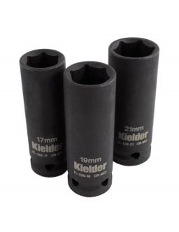 Kielder Sockets Set 3 parts 1/2" 17/19/21mm