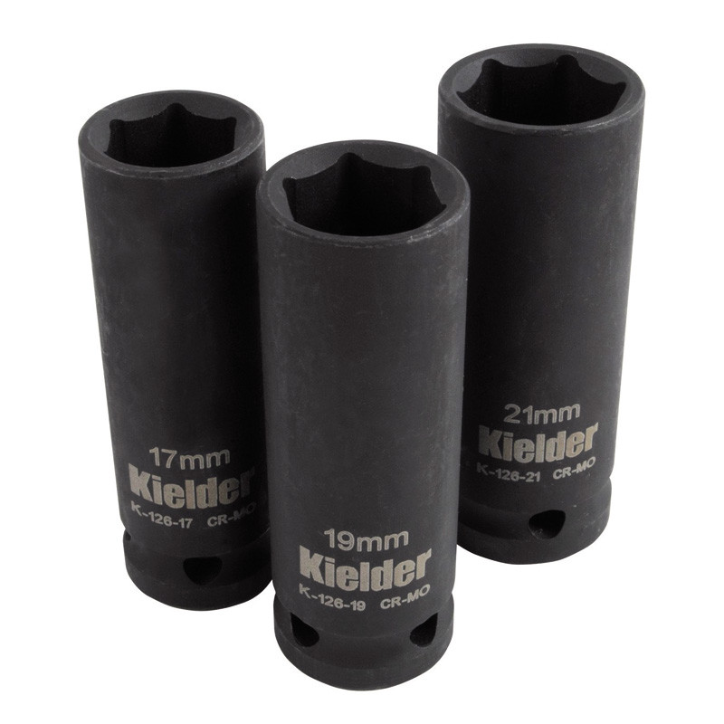Kielder Sockets Set 3 parts 1/2" 17/19/21mm - KWT-126-01 - KWT-126-01 - 3661768609316