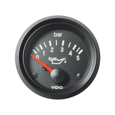 Strumento Pressione Olio VDO SingleViu 5Bar 12V Diametro 52mm Inter