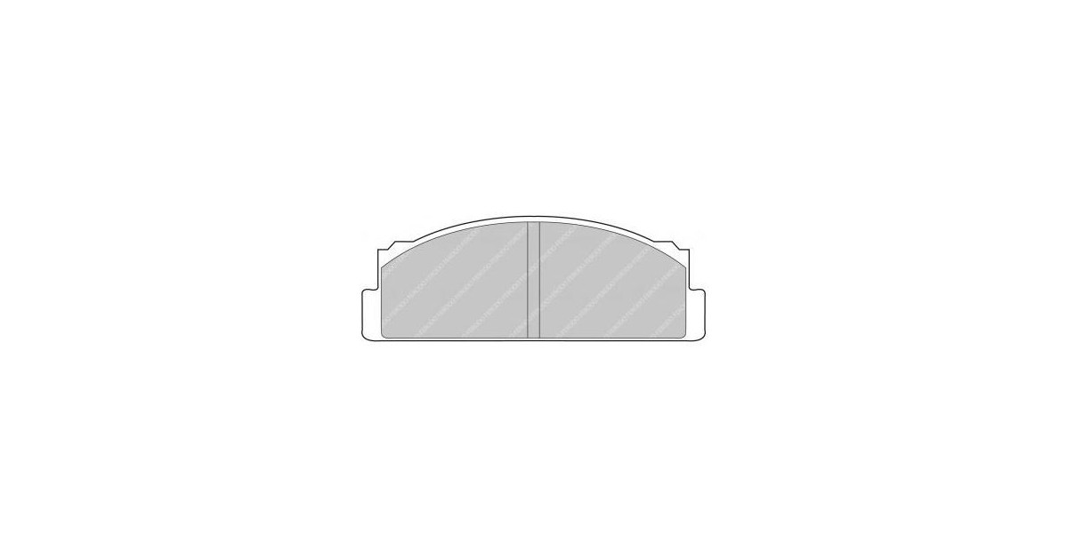 Plaquettes de frein Ferodo DS2500 arrière pour AUTOBIANCHI A 111 1.4 08.69 - 11.72 étrier BENDIX