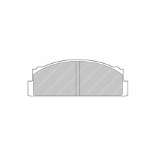 Ferodo DS 2500 brake pads rear for AUTOBIANCHI A 111 1.4 08.69 - 11.72 caliper BENDIX