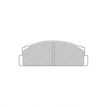 Plaquettes de frein Ferodo DS2500 arrière pour AUTOBIANCHI A 111 1.4 08.69 - 11.72 étrier BENDIX