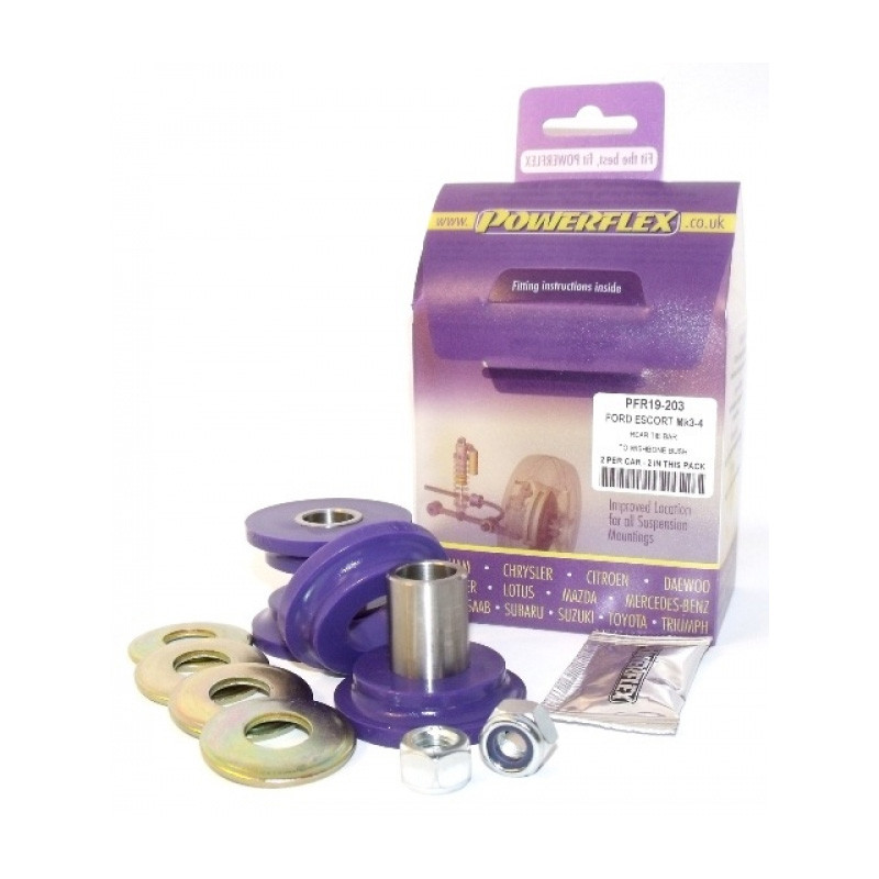 Powerflex Rear Tie Bar to Wishobone Bush Ford Escort RS Turbo Series 1 (2 Parts) - PF-R19203-2 - PFR19-203 - 5055676503169
