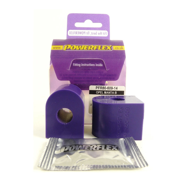 Silentbloc Powerflex pentru bară antiruliu spate 14 mm Opel Manta B (2 bucăți) - PF-R8060914-2 - PFR80-609-14 - 5055676510020