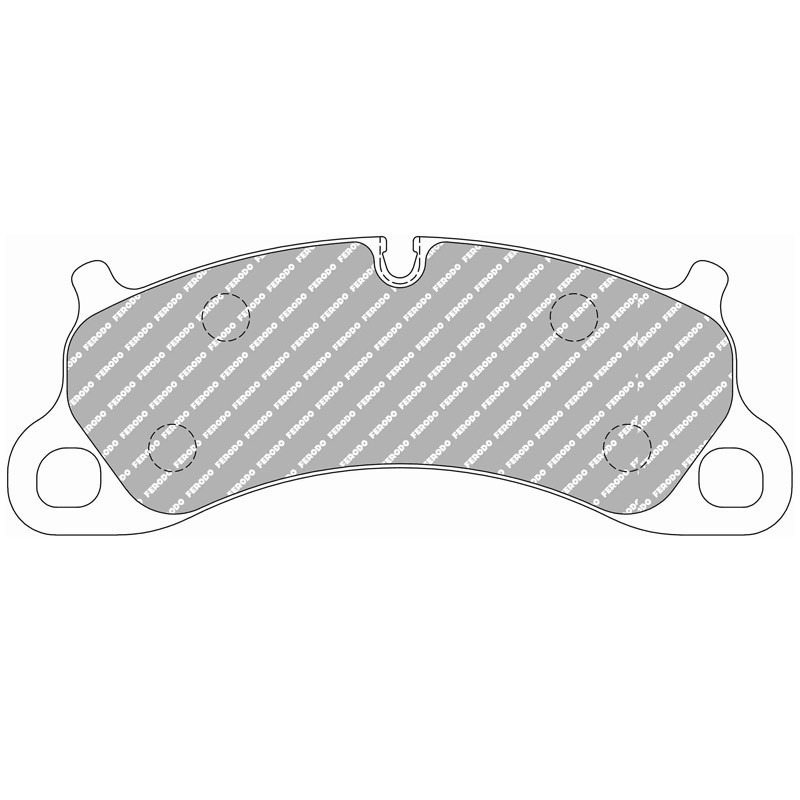Ferodo DS2500 remblokken voor PORSCHE 911 3.0 Carrera 4S 11.15 - remklauw BREMBO - F-CP4955H - FCP4955H - 3666618088570