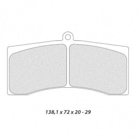 Plaquettes de Frein CL Brakes RC8 5011W50T25