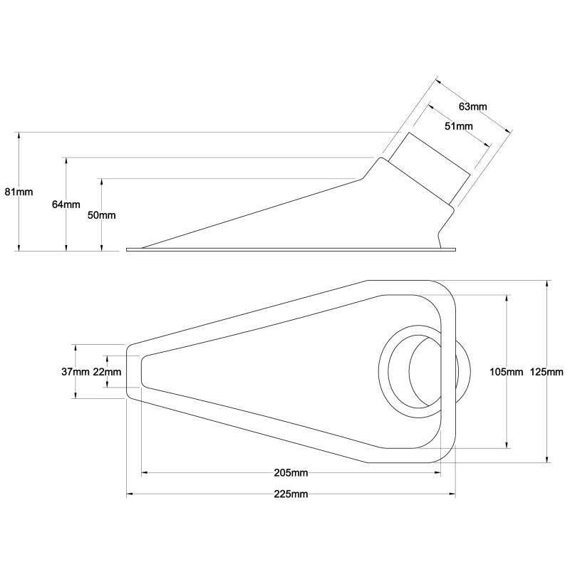 Ecope Naca Revotec, diametru 63/51 mm, negru - REN-IDS-1B - IDS-1B - 3661768440070