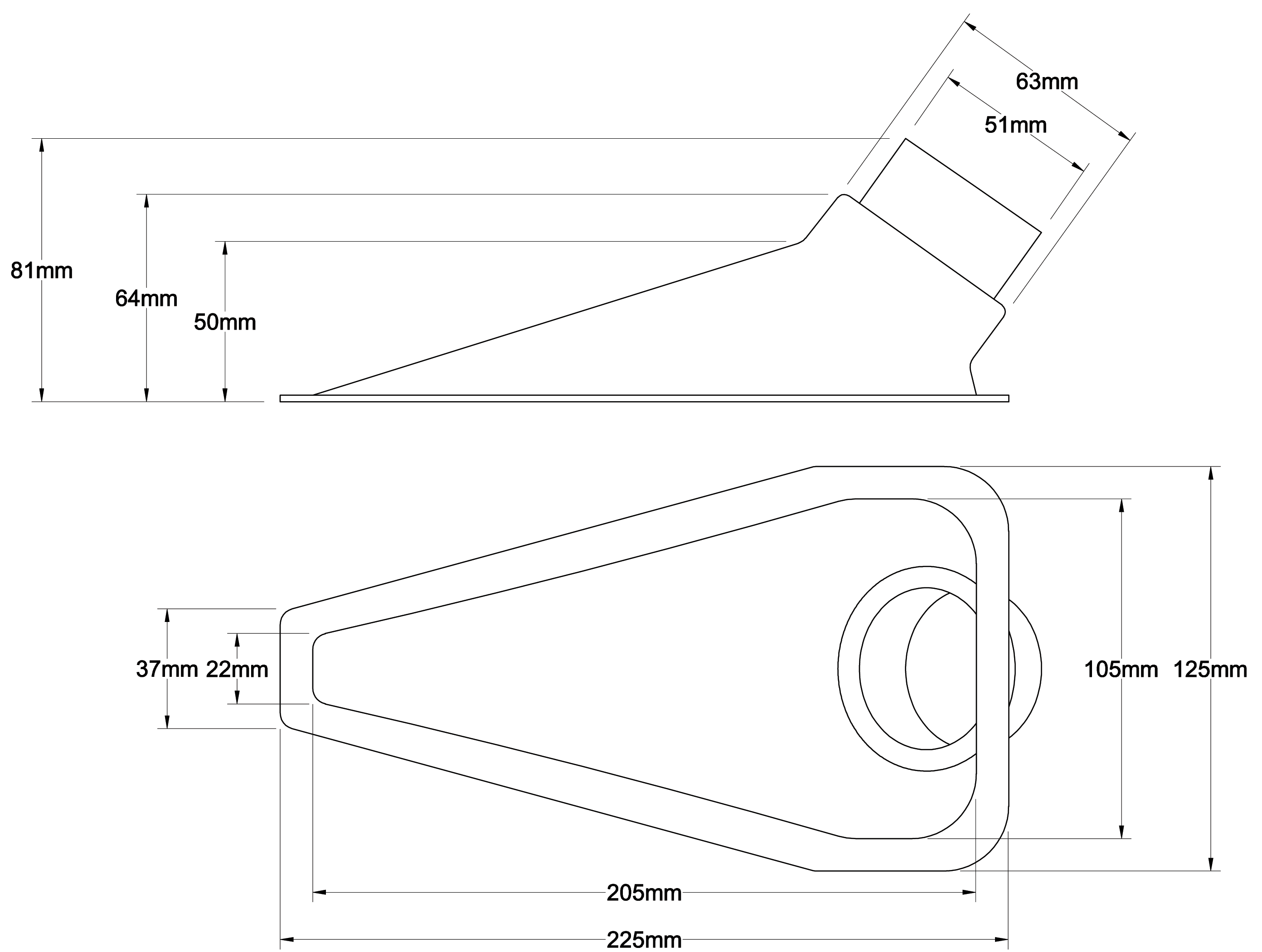 Naca Revotec richtkijkers diameter 63/51mm zwart - REN-IDS-1B - IDS-1B - 3661768440070