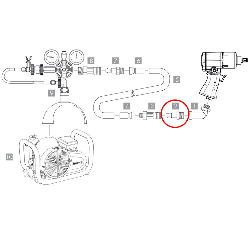 Lucht Paoli Mannelijke 3/8" Koppeling - PAO-B420008 - B.42.0008 - 8053256028825