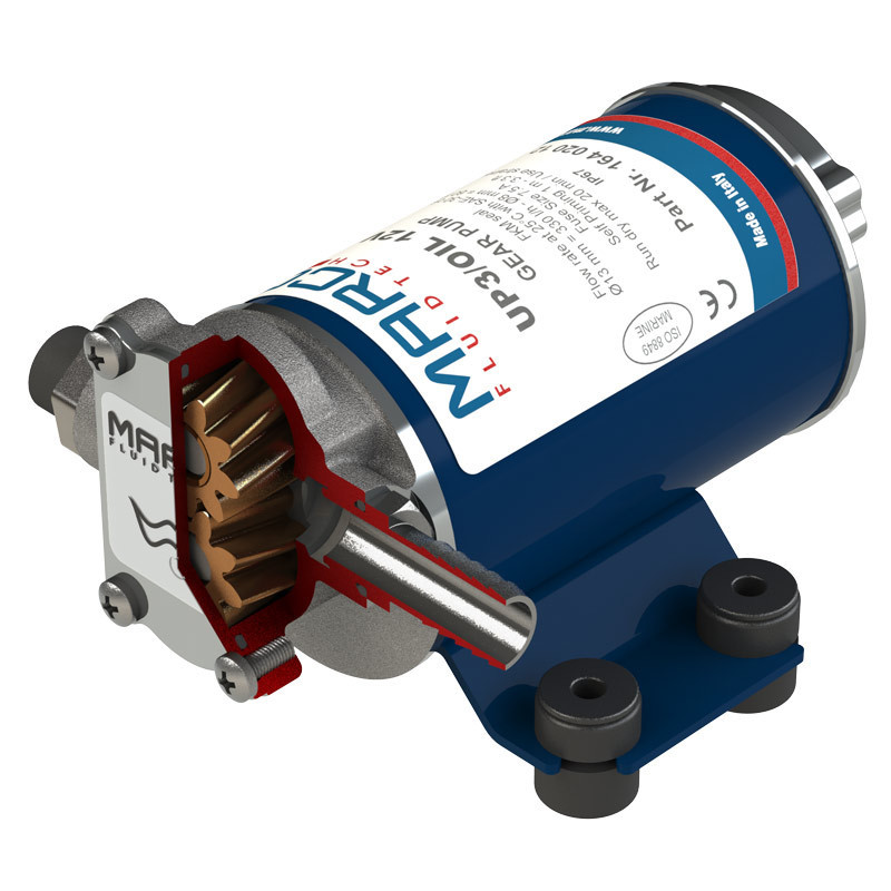 Oliepomp 3/8BSP 12V 10A - PM102 - 164 020 12 - UP3 OIL - 8022278603242