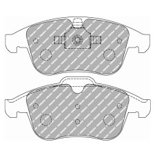 Ferodo DS1.11 remblokken voor RENAULT Clio 1.6 RS 03.13 - remklauw ATE - F-CP4249W - FCP4249W - 3661768614709
