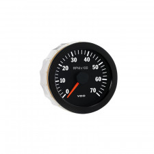 Contagiri VDO 7000 RPM Diametro 80 Fondo Nero 4 / 6 / 8 Cilindri Diesel / Benzina
