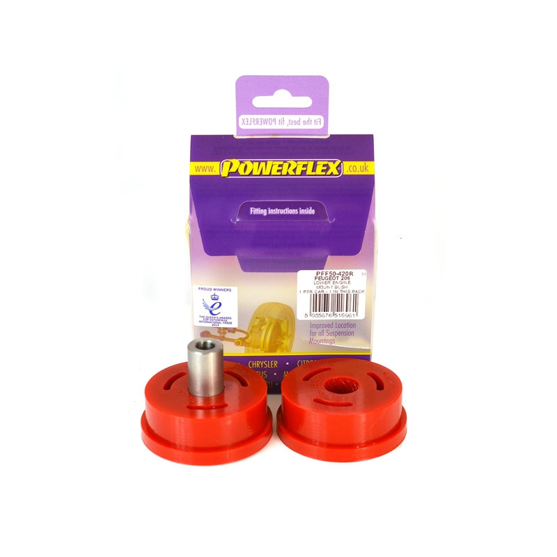 Silentbloc Powerflex pentru motorul din spate al modelului Peugeot 206, 65 mm, diesel, reglabil - PF-F50420R - PFF50-420R - 5055676531742