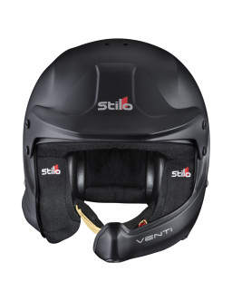 Casque Stilo Venti WRC Composite black helmet with black foam