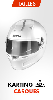 Bien choisir son casque KARTING grace à notre guide tailles et homologations